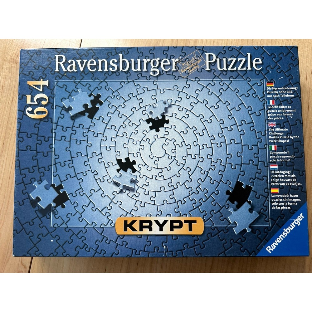 Ravensburger Krypt 654 The Ultimate Challenge Jigsaw Puzzle Silver 20x27 NEW